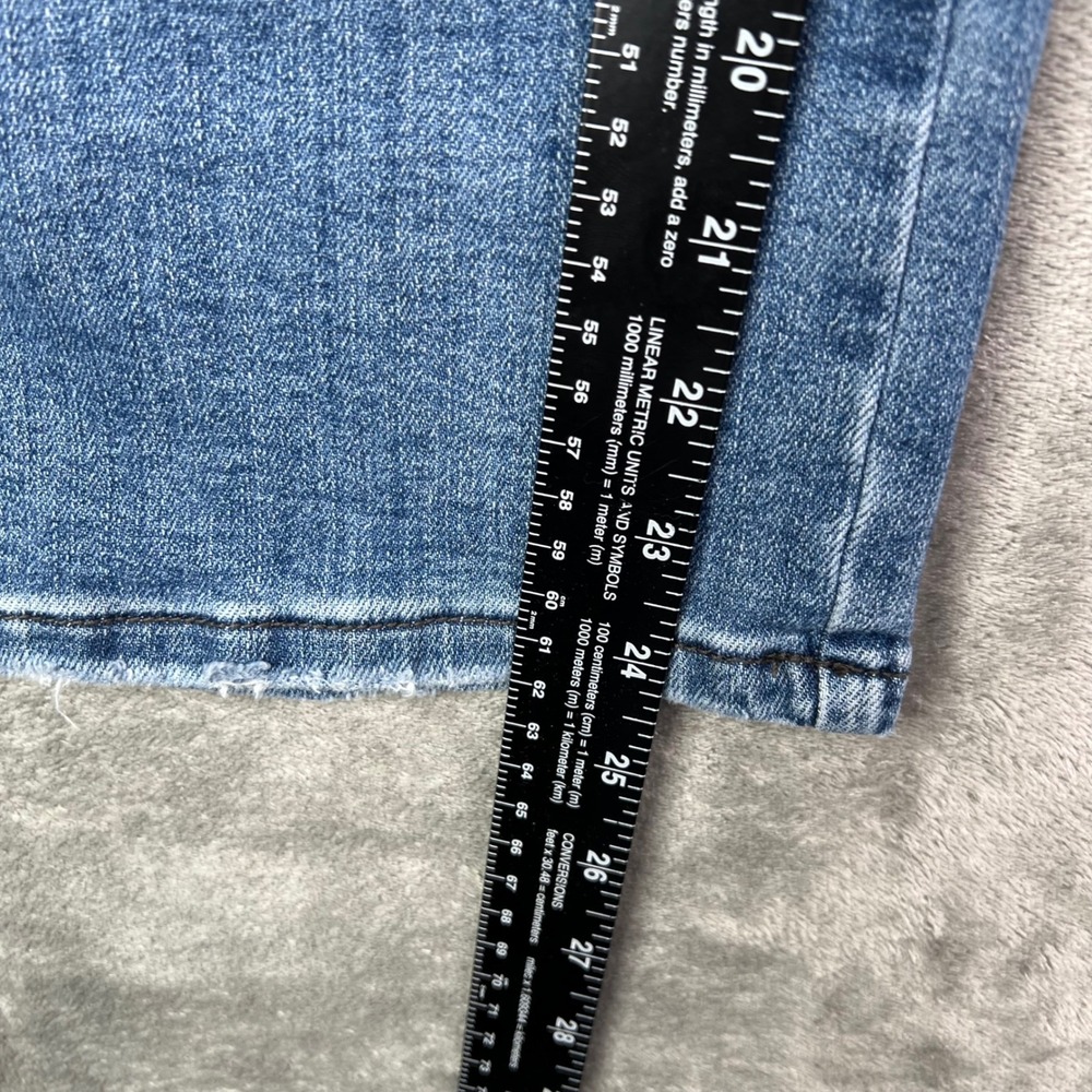 Judy Blue Wide Leg Jeans Womens 22W Blue Braided Side Stretch Cropped Denim - Picture 6 of 14